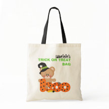 Personalised Custom Halloween Trick or Treat Bag