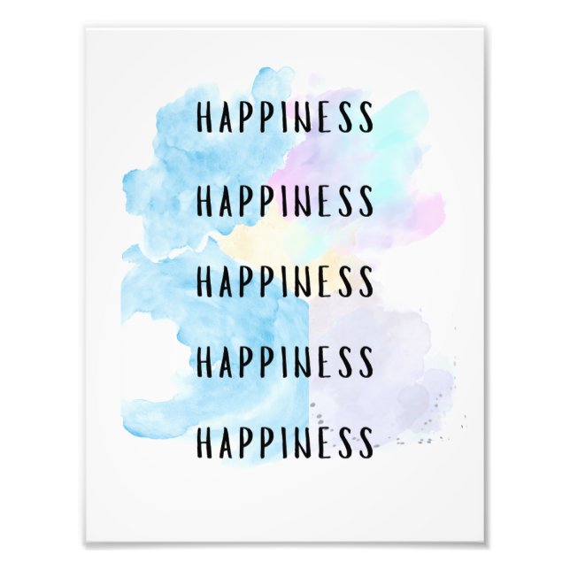 Personalised Custom happiness Photo Print (Front)