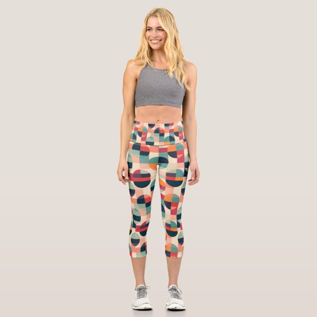 Personalised Custom High Waisted Yoga Capris (Front)