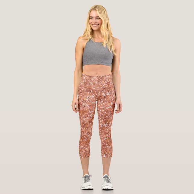 Personalised Custom High Waisted Yoga Capris (Front)