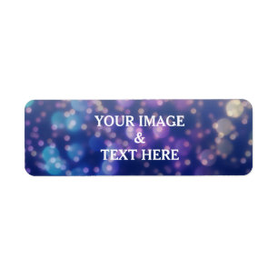 Personalised Custom Label Gold Glitter 