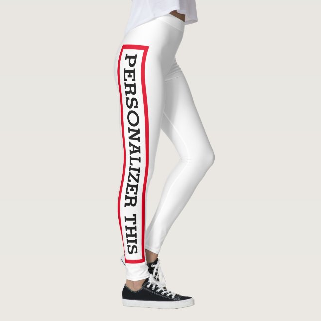 Personalised custom leggings with your phrase (Right)