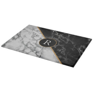 Personalised Custom Letter Marble Cutting Boards