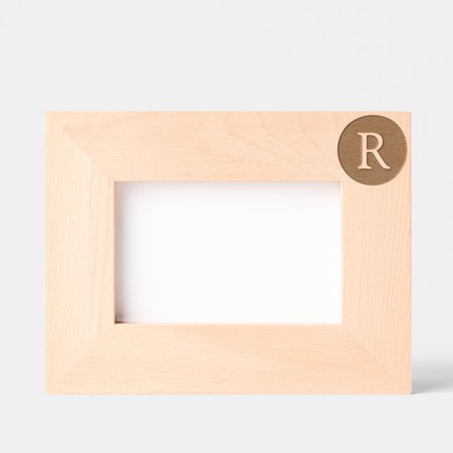 Personalised Custom Letter Monogram Etched Frames (Front)