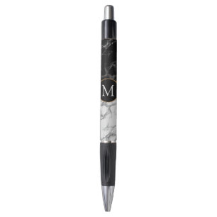 Personalised Custom Letter Pen with Marble Design