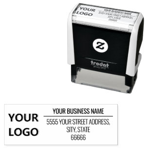 Personalised Custom Logo Address Self-inking Stamp