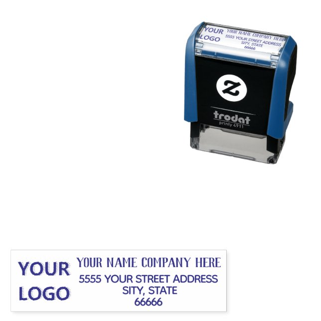 Personalised Custom Logo Address Self-inking Stamp (In Situ)