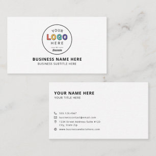 Personalised Custom Logo Business Card