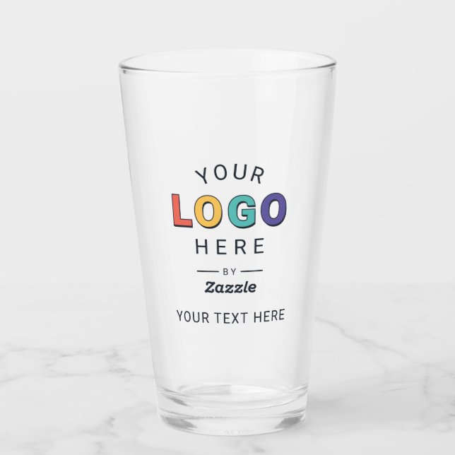 Personalised Custom Logo Business Glass (Front)
