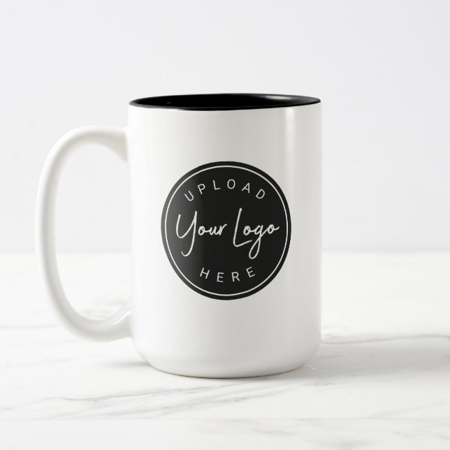 Personalised Custom Logo Business Two-Tone Coffee Mug (Left)