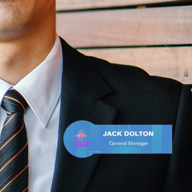 Personalised Custom Logo Employee Name Tags (Creator Uploaded)