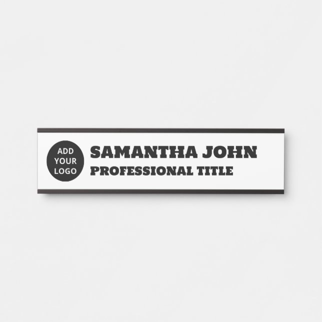 Personalised Custom Logo Name Title Door Sign (Front)