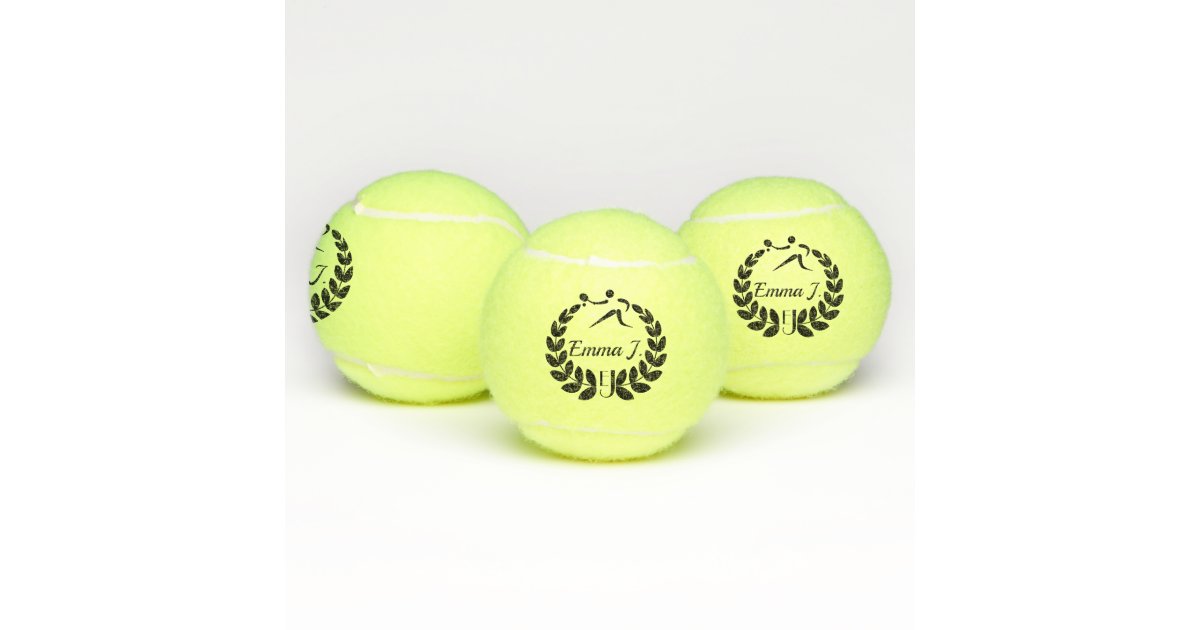 Personalised Custom Logo Tennis Balls Zazzle