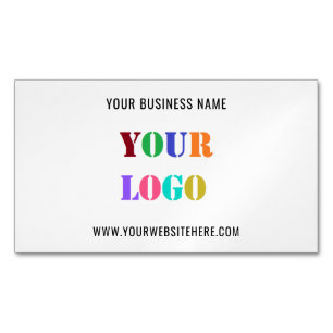 Personalised Custom Logo Text Promotional Company Magnetic Business Card