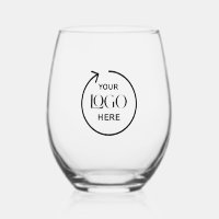 Personalised Custom Logo  Wine Glass