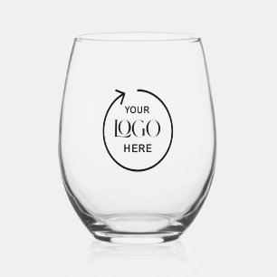 Personalised Custom Logo  Wine Glass