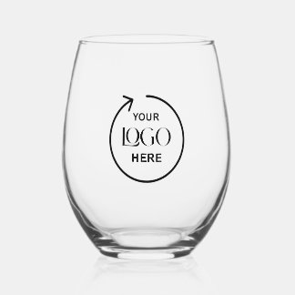 Personalised Custom Logo Wine Glass