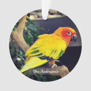 Personalised Custom Lovebird Photo Ornament