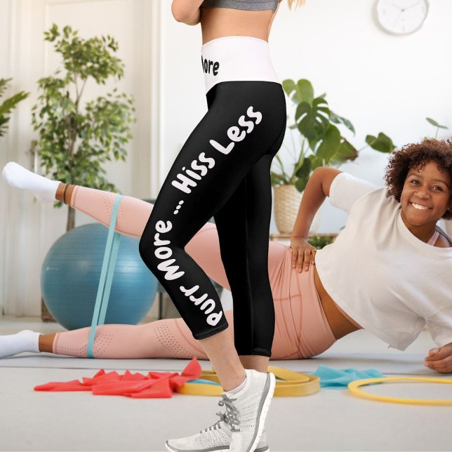 Personalised Custom Made Black High Waisted Capris (Creator Uploaded)