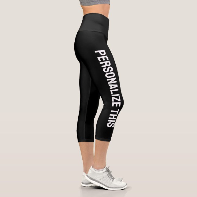 Personalised Custom Made  Capri Leggings (Right)