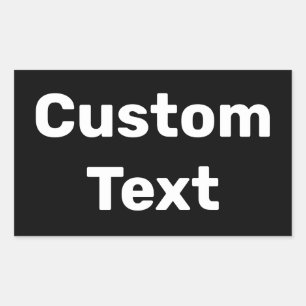 Personalised / Custom Made / Customised Names Rectangular Sticker