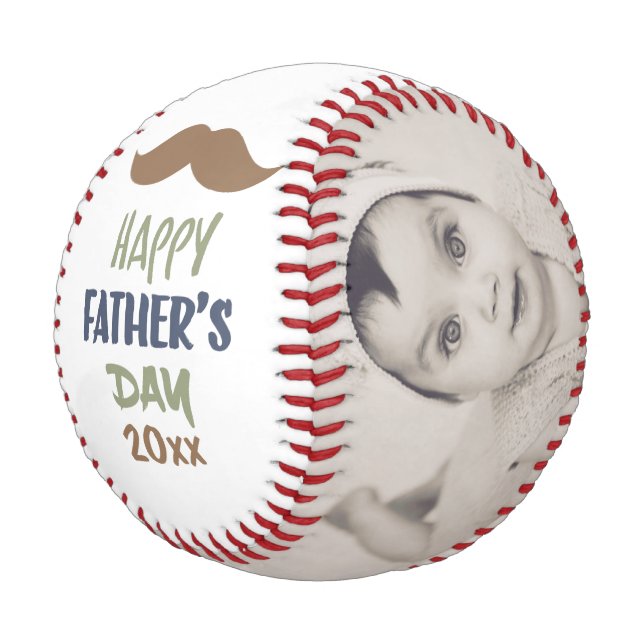 Personalised Custom Made Fathers Day Baseball (Angled)