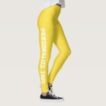 Personalised Custom Made Leggings<br><div class="desc">Easy to Personalise Custom Made leggings from Ricaso - add your own text - change the background colour and text colour and font by clicking on customise</div>