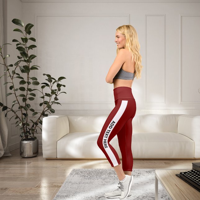 Personalised Custom Made Leggings– Create Your Own Capri Leggings (Personalized Custom Made Leggings– Create Your Own Capri Leggings)