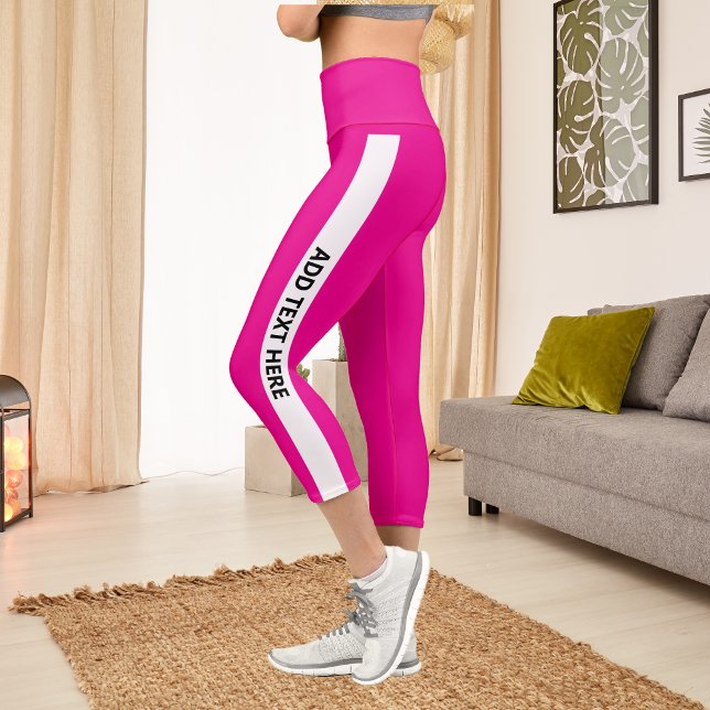 Personalised Custom Made Leggings– Create Your Own Capri Leggings (Personalized Custom Made Leggings– Create Your Own Capri Leggings)