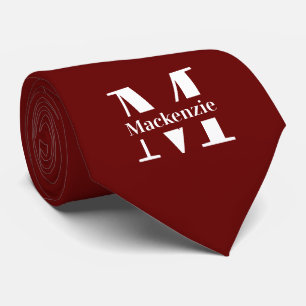 Personalised Custom Made Monogrammed Tie