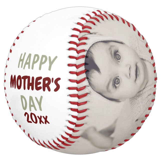 Personalised Custom Made Mothers Day Softball (Angled)