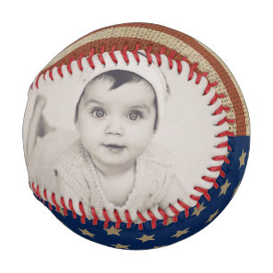 Personalised Custom Made USA American Patriotic Baseball