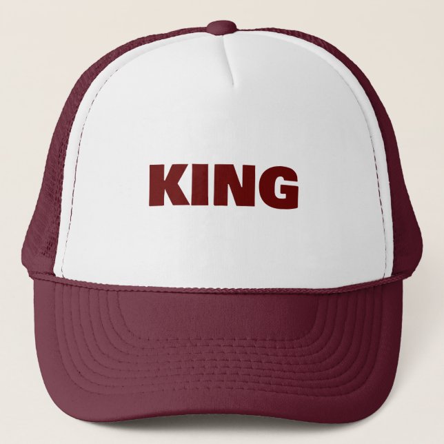 Personalised Custom Maroon Colour Trucker Hats Cap (Front)