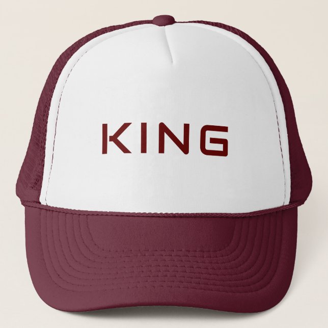 Personalised Custom Maroon Colour Trucker Hats Cap (Front)