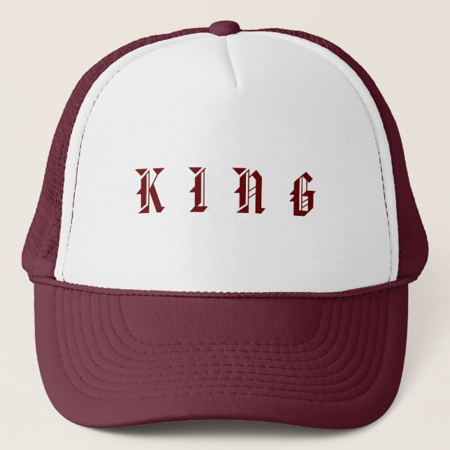 Personalised Custom Maroon Colour Trucker Hats Cap (Front)