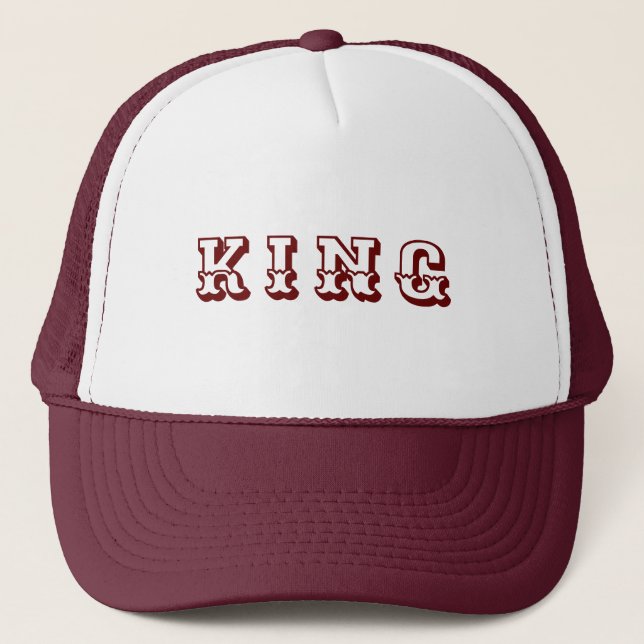 Personalised Custom Maroon Colour Trucker Hats Cap (Front)