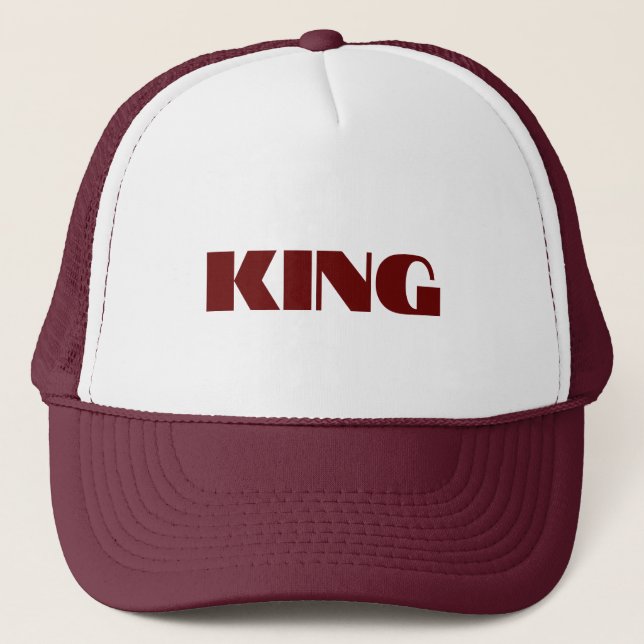 Personalised Custom Maroon Colour Trucker Hats Cap (Front)