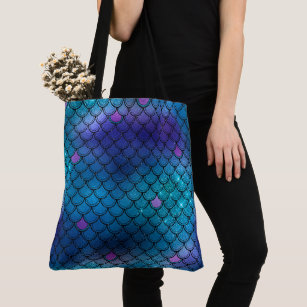 Personalised Custom Mermaid  Design Tote Bag