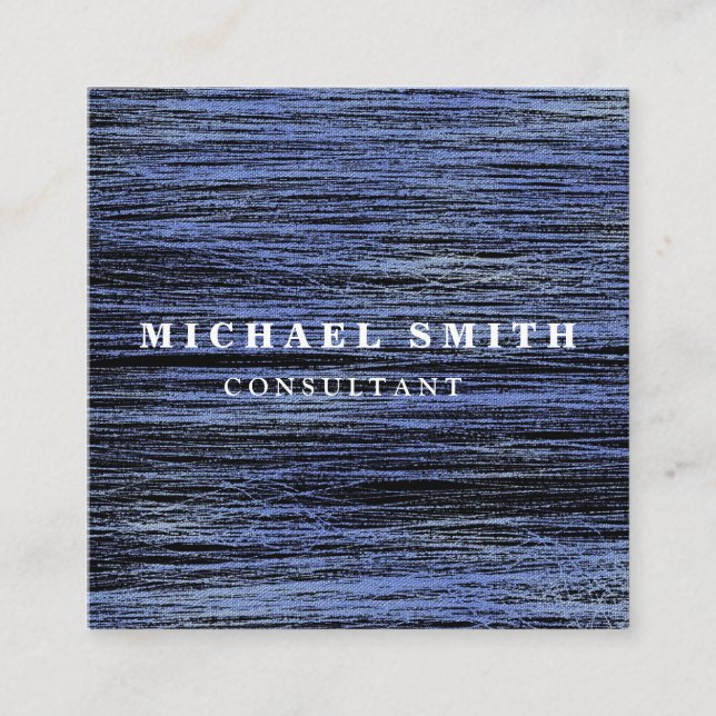 Personalised Custom Minimalist Modern QR Code Logo Square Business Card (Front)