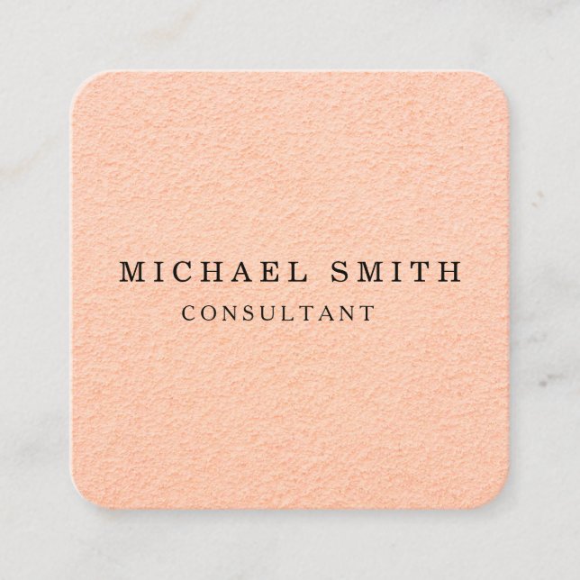 Personalised Custom Minimalist Modern QR Code Logo Square Business Card (Front)
