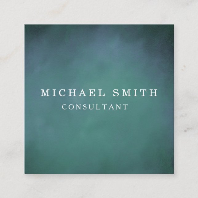 Personalised Custom Minimalist Modern QR Code Logo Square Business Card (Front)