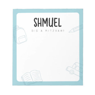 Personalised Custom Mitzvah Notes