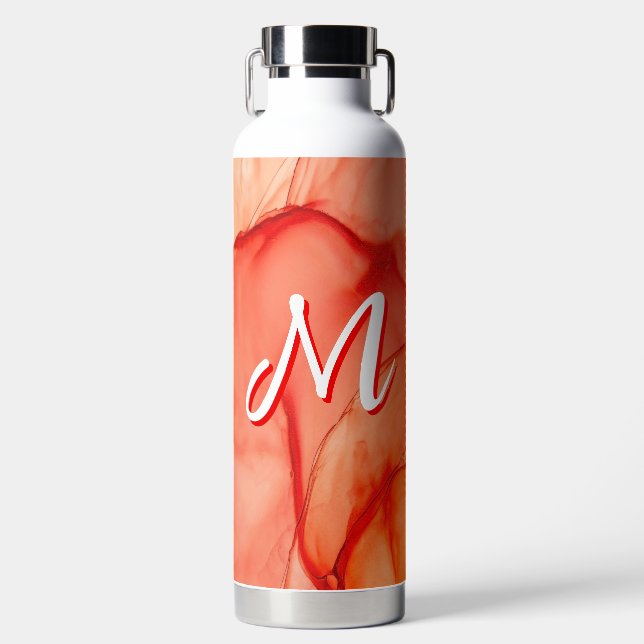 Personalised Custom Monogram Insulated Water Bottle (Front)