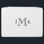 Personalised Custom Monogram  iPad Air Cover<br><div class="desc">Custom iPad Cove..  Birthday.  Anniversary. Modern Font.  Monogram.</div>