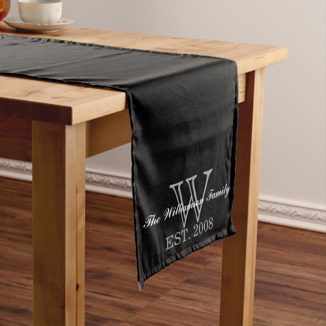 Personalised Custom Monogram Table Runner (In Situ)