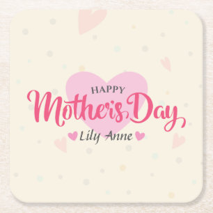 Personalised Custom Mother's Day   Coaster