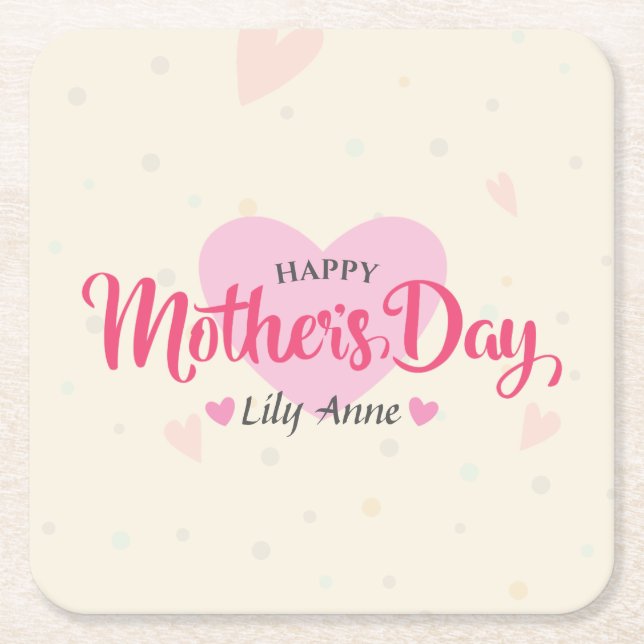 Personalised Custom Mother's Day | Coaster (Front)