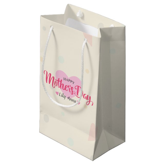 Personalised Custom Mother's Day | Gift Bag (Front Angled)