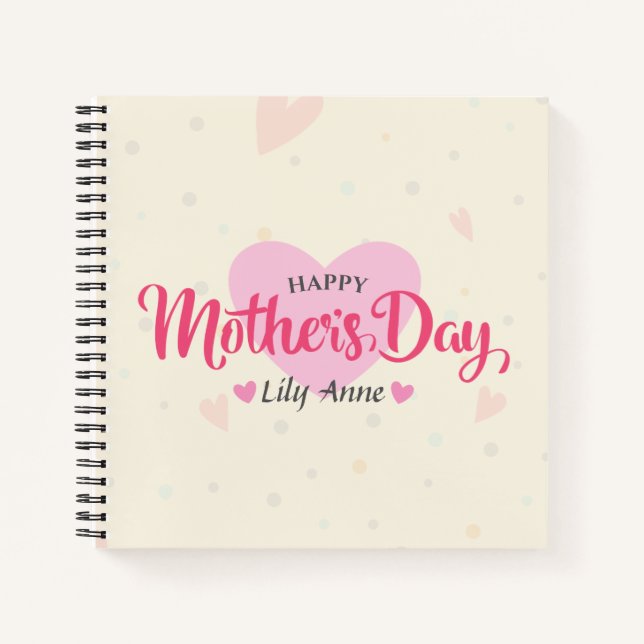 Personalised Custom Mother's Day | Notebook (Front)