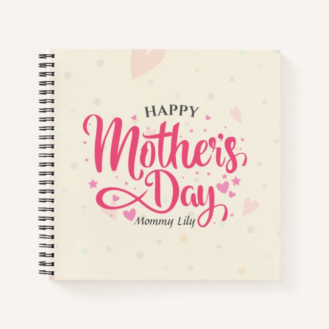 Personalised Custom Mother's Day | Notebook (Front)